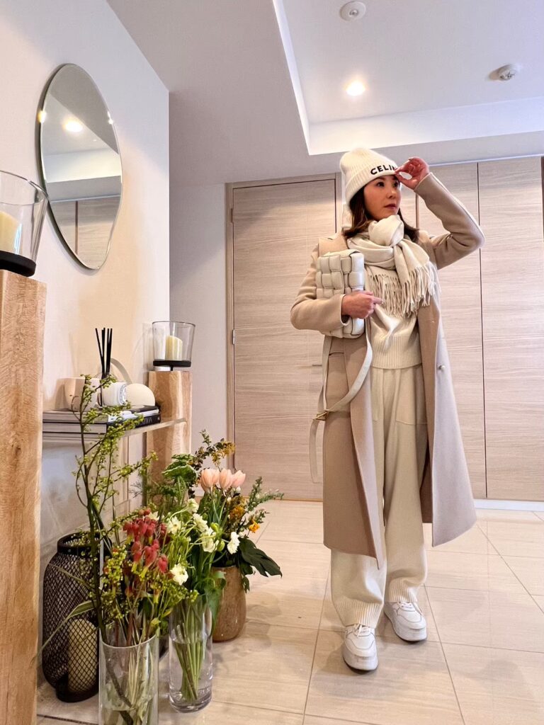 冬のホワイトコーデ